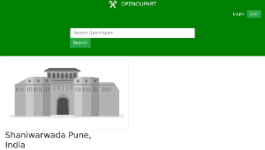 openclipart圖庫：Shaniwarwada Pune, India縮圖