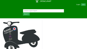 openclipart圖庫：Motor scooter made in France-資源代表圖