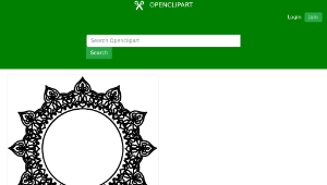 openclipart圖庫：Decorative Ornamental Round Frame-資源代表圖