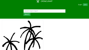 openclipart圖庫：Summer Palm Tree Part 1-資源代表圖