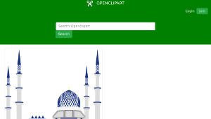 openclipart圖庫：Sultan Salahuddin Abdul Aziz Shah Mosque, Shah Alam-資源代表圖