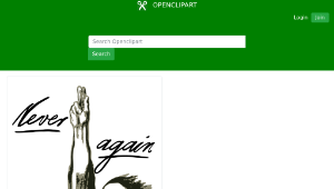 openclipart圖庫：Never again war - Käthe Kollwitz縮圖