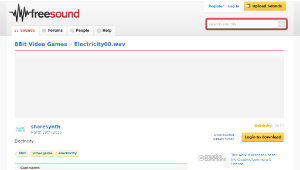 Freesound聲音庫：Electricity00.wav