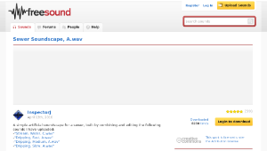 Freesound聲音庫：Sewer Soundscape, A.wav-資源代表圖