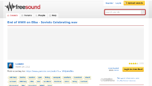 Freesound聲音庫：End of WWII on Elba - Soviets Celebrating.wav-資源代表圖