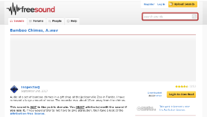 Freesound聲音庫：Bamboo Chimes, A.wav縮圖