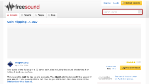 Freesound聲音庫：Coin Flipping, A.wav-資源代表圖