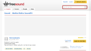 Freesound聲音庫：Walkie-Talkie SoundFX縮圖