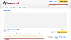 Freesound聲音庫：Heartbeat-資源代表圖