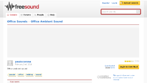 Freesound聲音庫：Office Ambient Sound-資源代表圖
