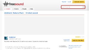 Freesound聲音庫：Cricket sound-資源代表圖
