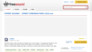 Freesound聲音庫：STREET AMBIENCE-YORK 2015.wav縮圖