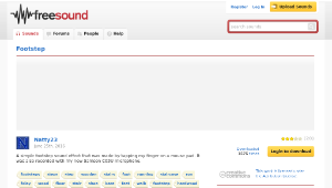 Freesound聲音庫：Footstep-資源代表圖