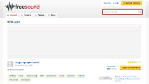 Freesound聲音庫：drill.wav-資源代表圖