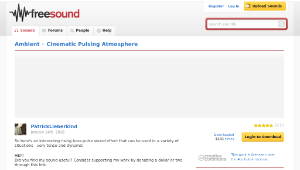 Freesound聲音庫：Cinematic Pulsing Atmosphere縮圖