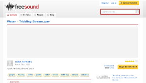 Freesound聲音庫：Trickling Stream.wav-資源代表圖