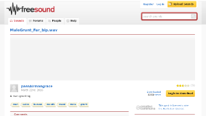 Freesound聲音庫：MaleGrunt_Far_bip.wav-資源代表圖