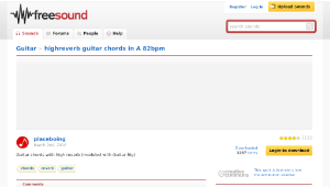 Freesound聲音庫：highreverb guitar chords in A 82bpm-資源代表圖