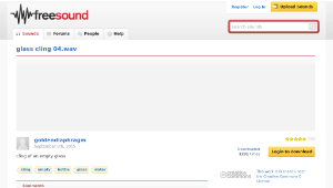 Freesound聲音庫：glass cling 04.wav縮圖