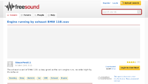 Freesound聲音庫：Engine running by exhaust BMW 118i.wav縮圖