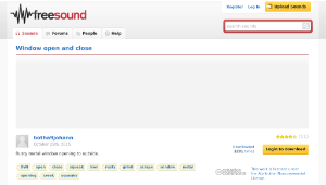 Freesound聲音庫：Window open and close縮圖