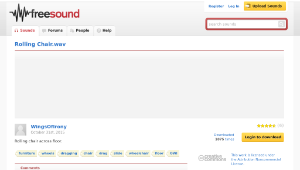 Freesound聲音庫：Rolling Chair.wav-資源代表圖