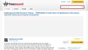 Freesound聲音庫：[PREVIEW] O Little Town of Bethlehem (Christmas Special) (featuring Kingsley GalaSpark)縮圖