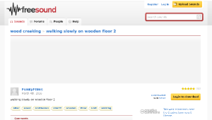 Freesound聲音庫：walking slowly on wooden floor 2-資源代表圖