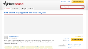Freesound聲音庫：FIRE ENGINE long approach and drive away.wav-資源代表圖
