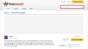 Freesound聲音庫：Deep Evil Laugh縮圖