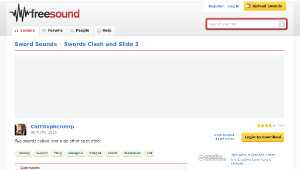 Freesound聲音庫：Swords Clash and Slide 2縮圖