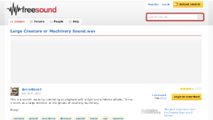 Freesound聲音庫：Large Creature or Machinery Sound.wav-資源代表圖