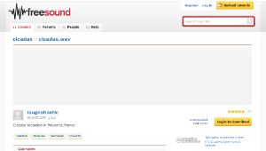 Freesound聲音庫：cicadas.wav