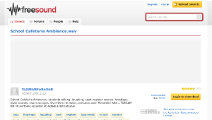 Freesound聲音庫：School Cafeteria Ambience.wav縮圖