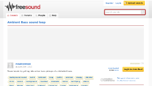 Freesound聲音庫：Ambient Bass sound loop-資源代表圖