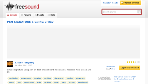 Freesound聲音庫：PEN SIGNATURE SIGNING 2.wav