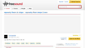 Freesound聲音庫：squeaky floor steps 2.wav縮圖