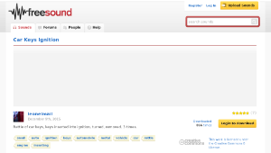 Freesound聲音庫：Car Keys Ignition縮圖