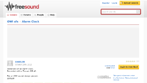 Freesound聲音庫：Alarm Clock縮圖