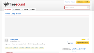 Freesound聲音庫：Motor Loop 2.wav