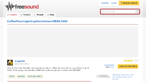 Freesound聲音庫：CoffeePouringInCupSennheiserME66.WAV縮圖