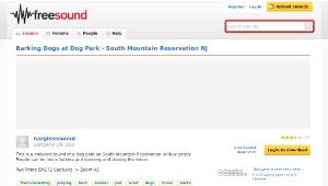 Freesound聲音庫：Barking Dogs at Dog Park - South Mountain Reservation NJ-資源代表圖