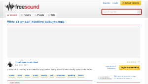 Freesound聲音庫：Wind_Solar_Sail_Rustling_Suburbs.mp3-資源代表圖