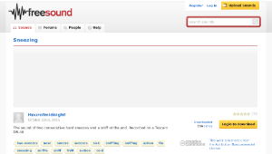 Freesound聲音庫：Sneezing縮圖