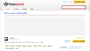 Freesound聲音庫：Water_Drops_Falling.WAV-資源代表圖