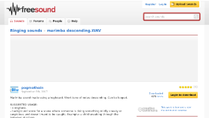 Freesound聲音庫：marimba descending.WAV-資源代表圖