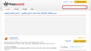 Freesound聲音庫：public-park calm fall 151003_0800.wav縮圖