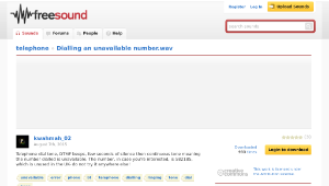 Freesound聲音庫：Dialling an unavailable number.wav縮圖