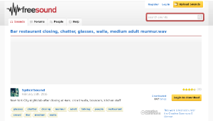 Freesound聲音庫：Bar restaurant closing, chatter, glasses, walla, medium adult murmur.wav-資源代表圖