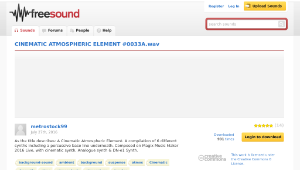 Freesound聲音庫：CINEMATIC ATMOSPHERIC ELEMENT #0033A.wav-資源代表圖